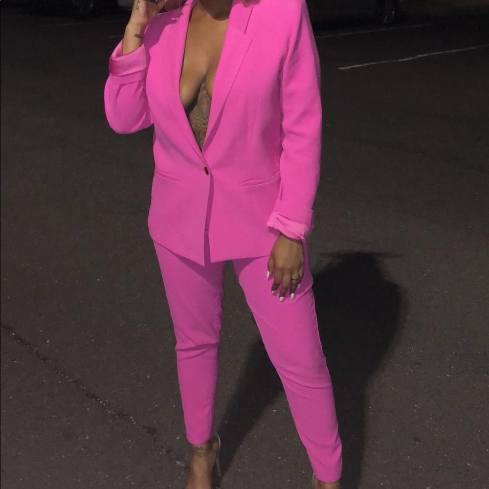 Pink suit